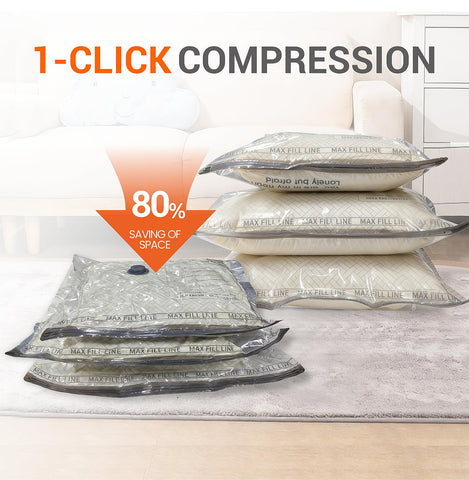 Ulycon three-size vacuum bags included for versatile packing