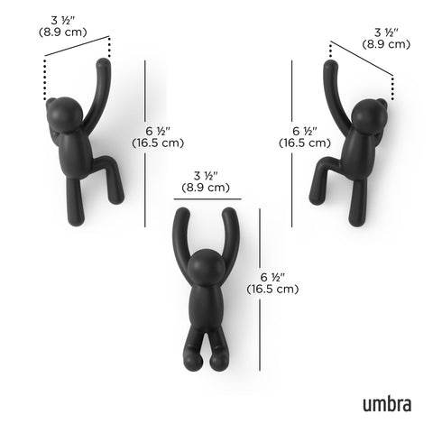 Umbra Buddy Wall Hooks installation-hassle-free with concealed hardware for clean look