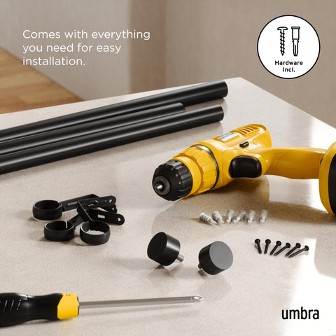 Umbra Cappa installation instructions guide a quick, tool-friendly setup.