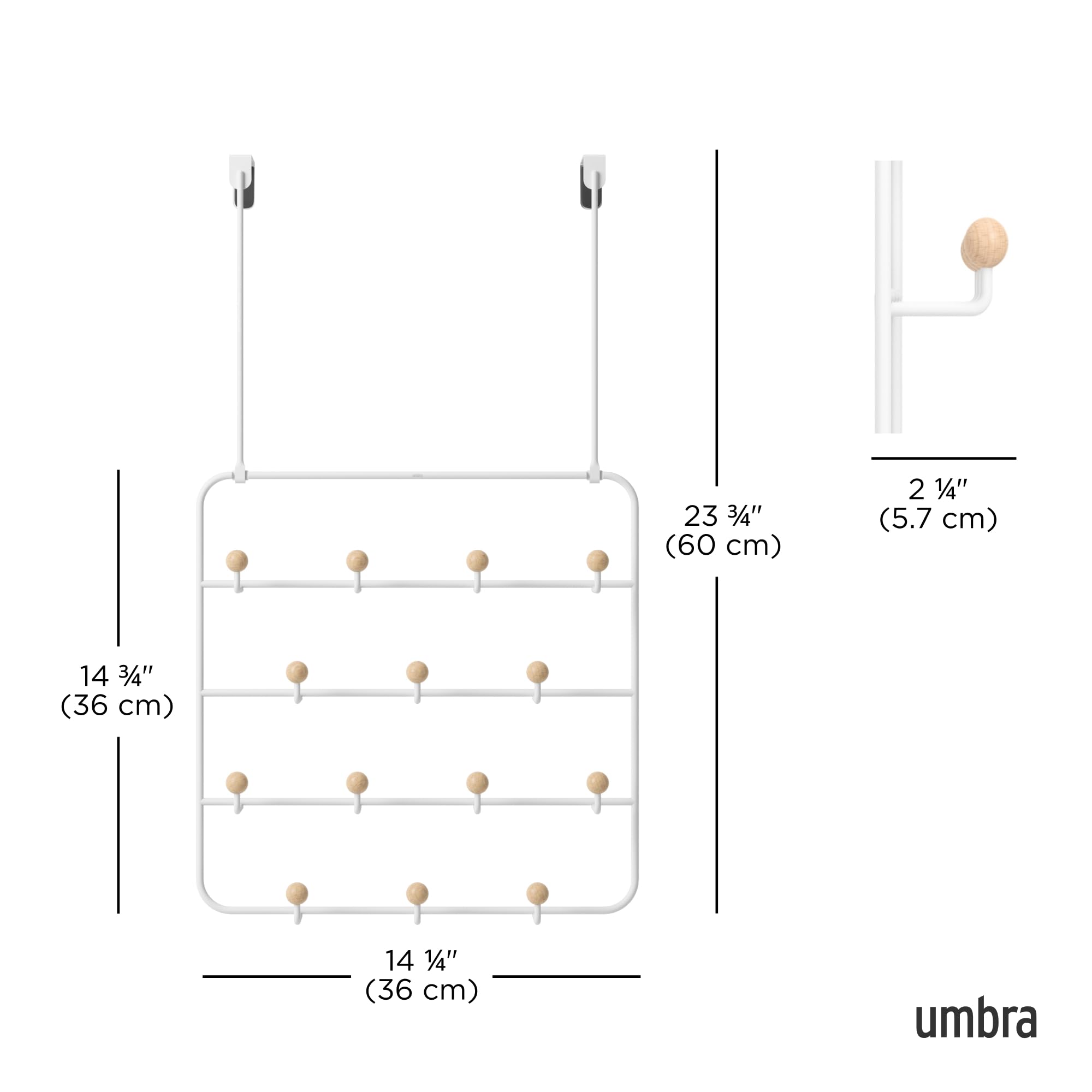 Umbra Estique 14 hooks for entryway organization and quick access