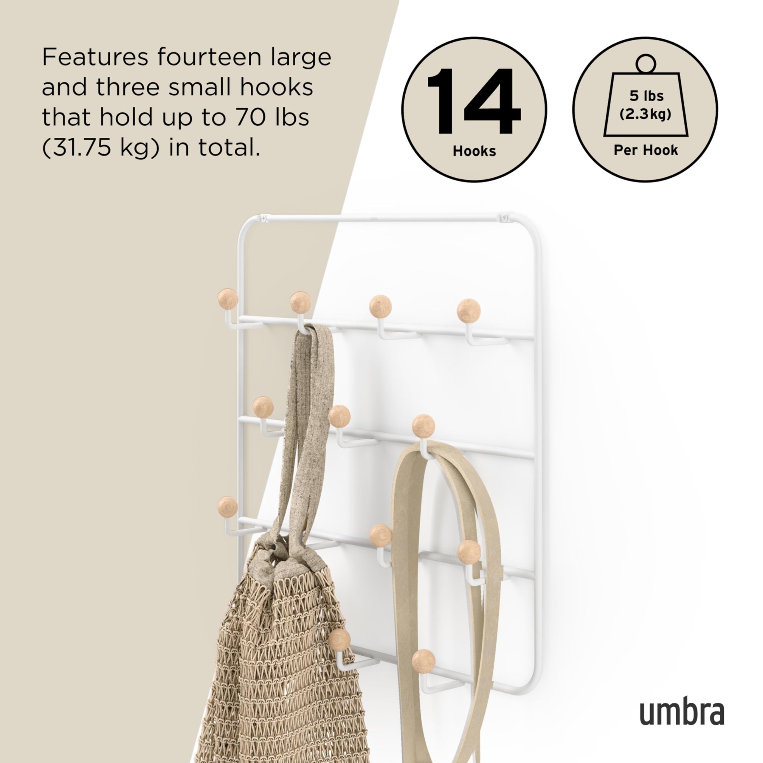 Umbra Estique renewable wood finish adds natural warmth