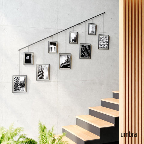 Umbra Exhibit configuration allowing rearranged frames for new layouts