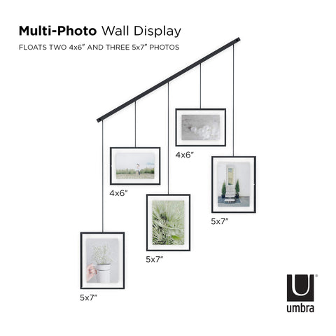 Umbra Exhibit stairwell layout idea for evolving family memories