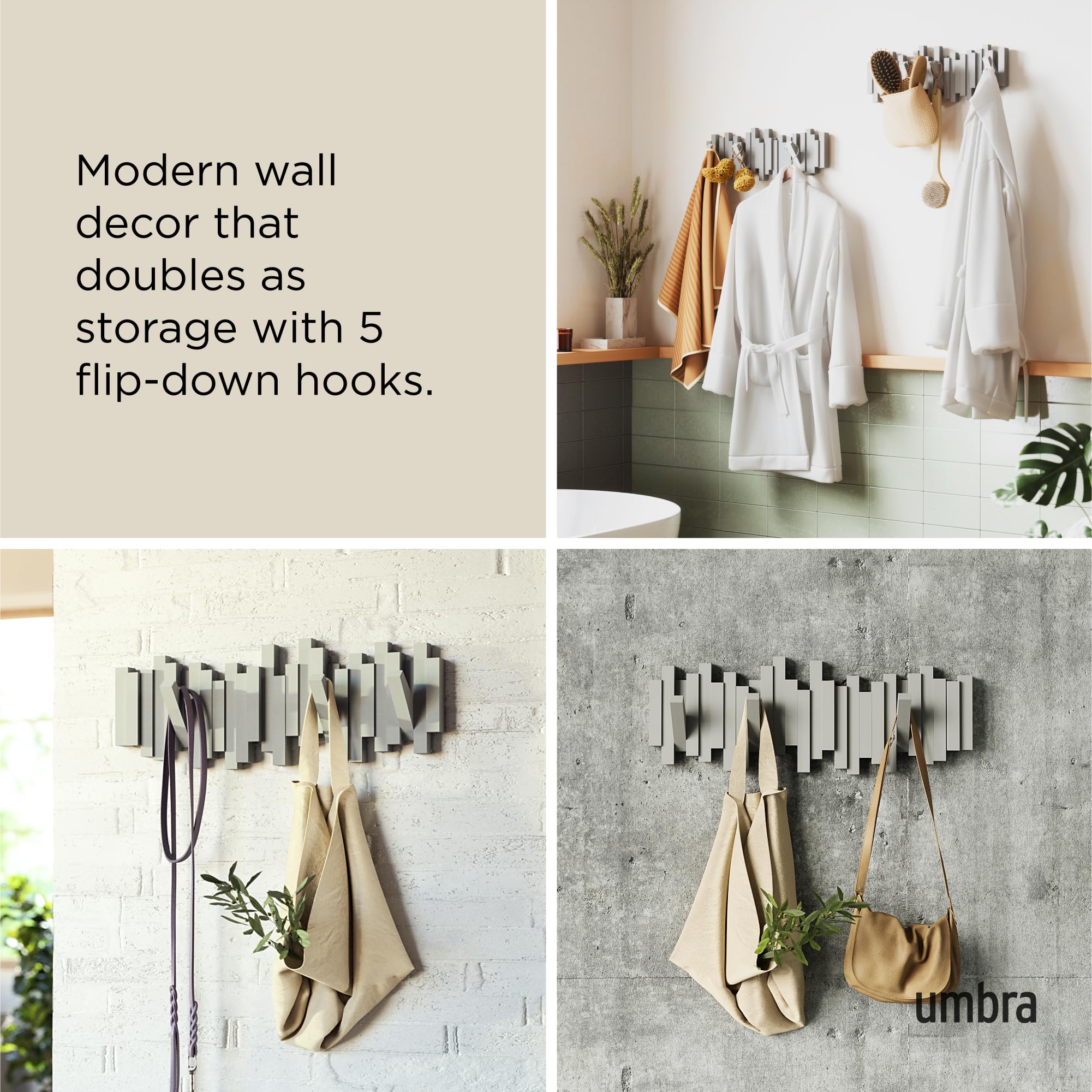 Umbra Sticks installation hardware included for easy mounting.