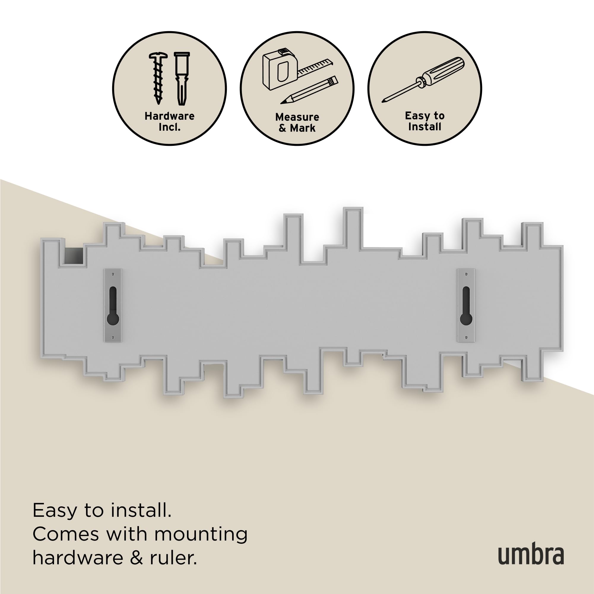 Umbra Sticks entryway organization helps keep outerwear tidy.