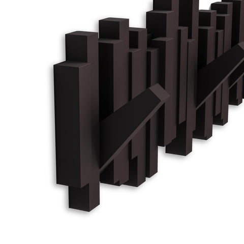 Umbra Sticks espresso eco-friendly recycled plastic construction.