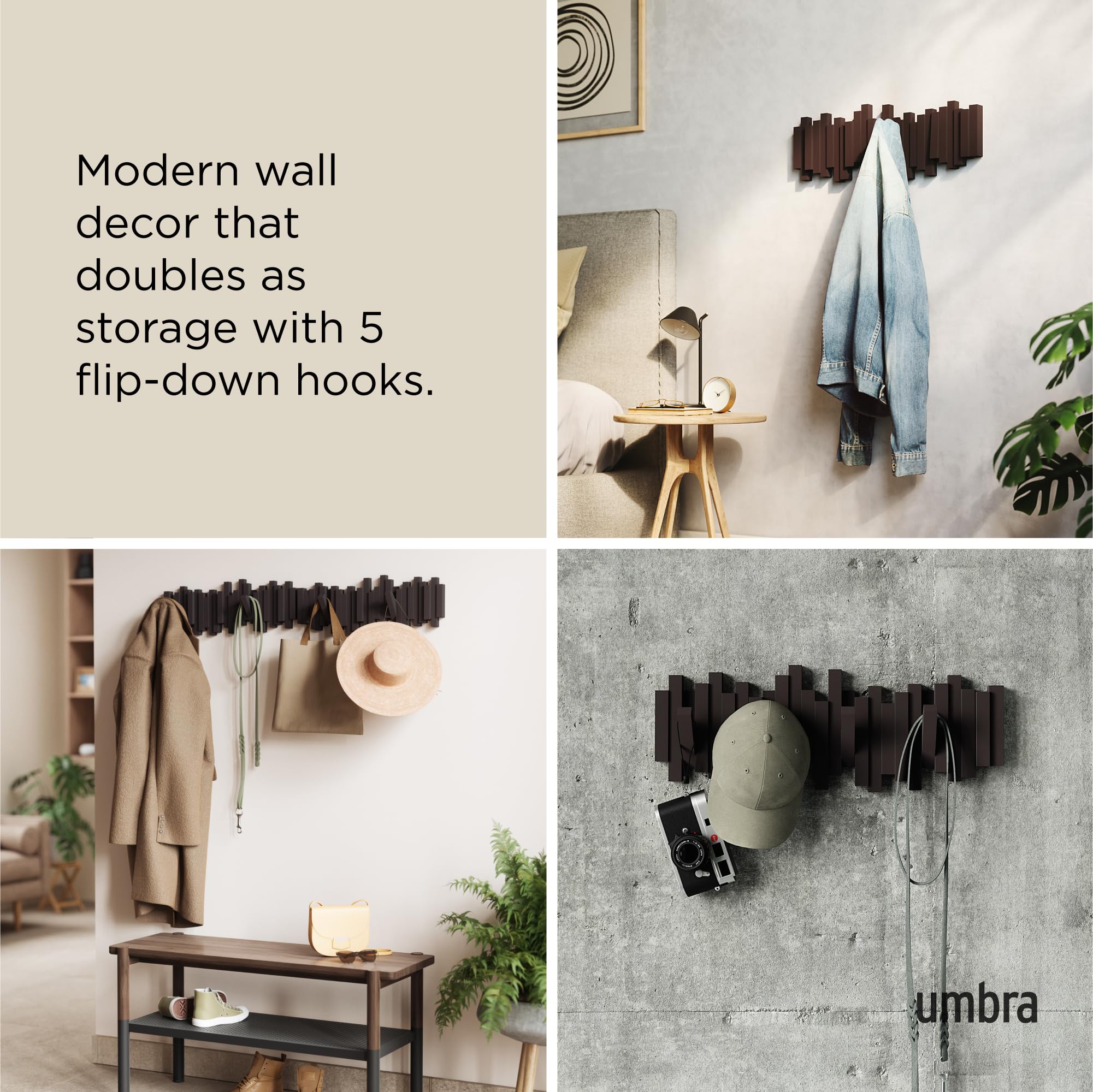 Umbra Sticks espresso sculptural design doubles as art plus practical storage.