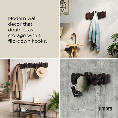 Umbra Sticks espresso sculptural design doubles as art plus practical storage.