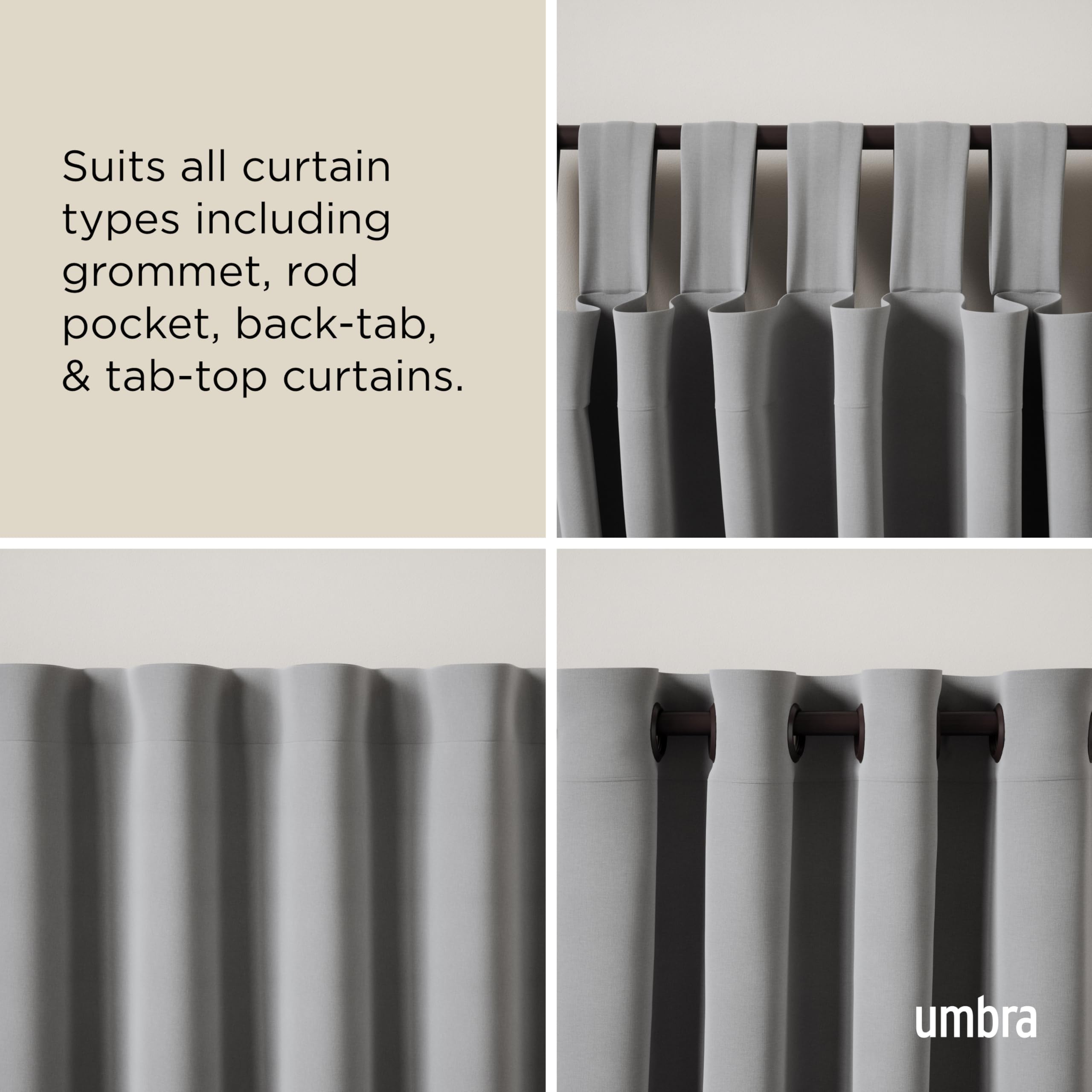 Umbra Twilight center-support bracket adds stability for longer spans