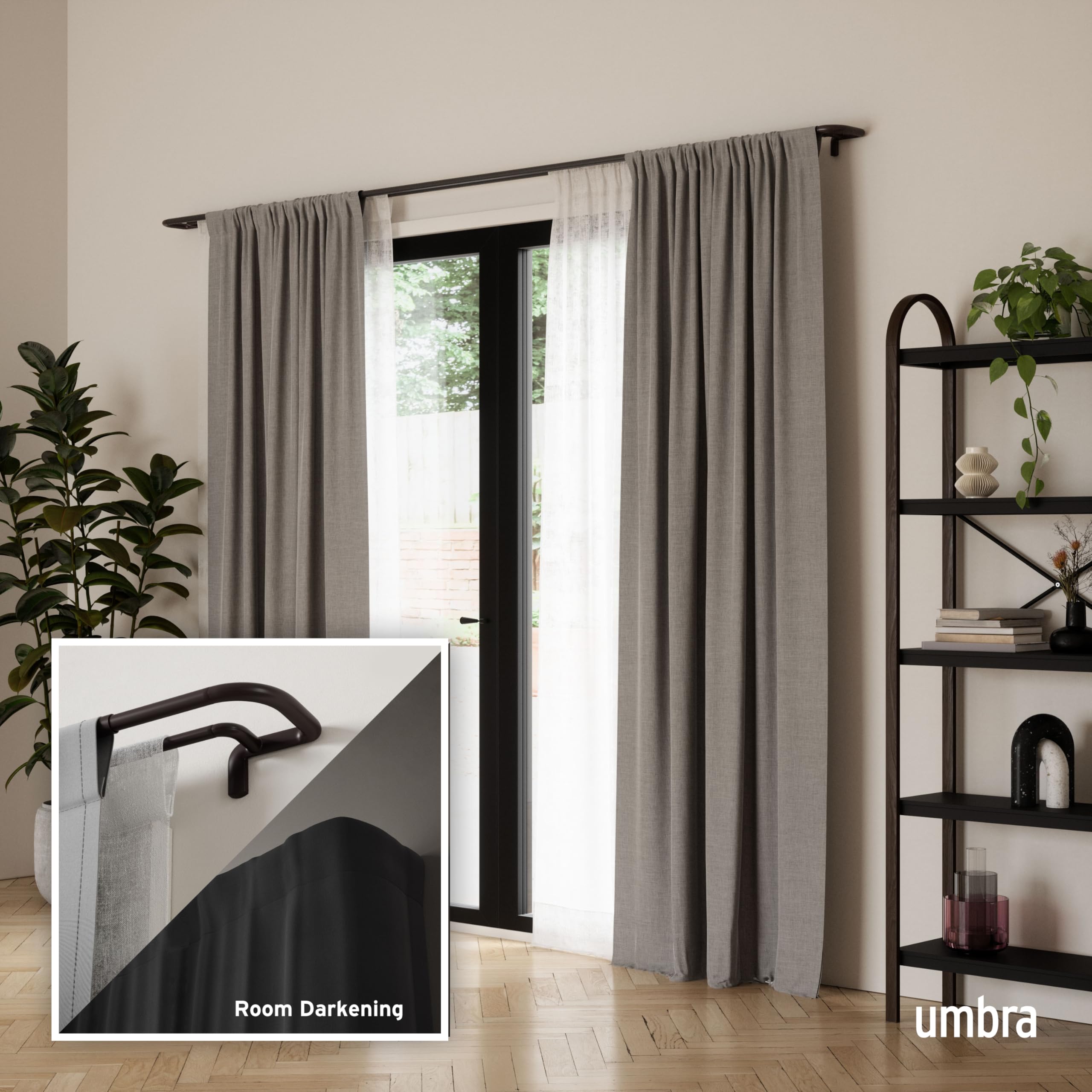 Umbra Twilight dark bronze finish adds subtle, modern style to any room