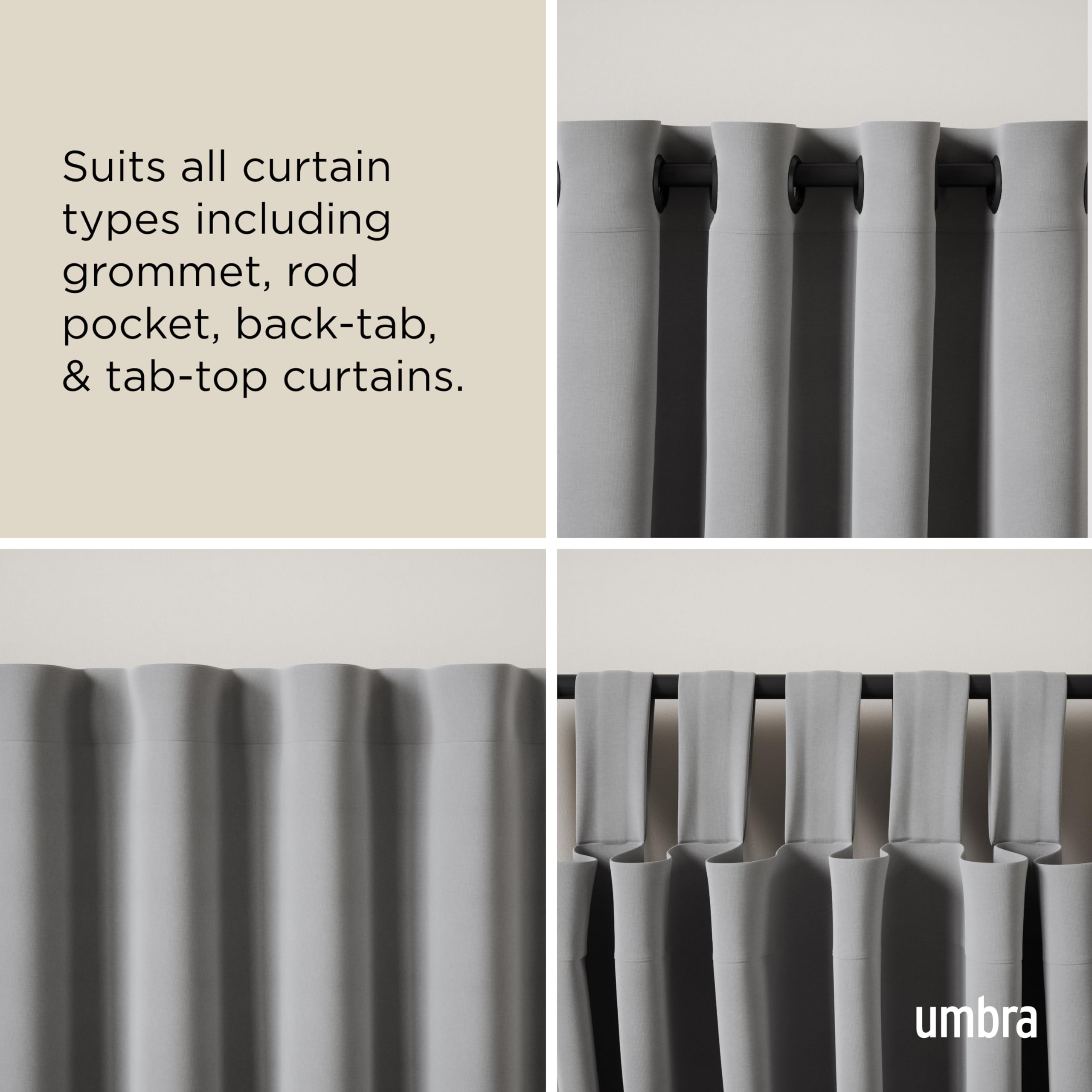 Umbra Twilight modern black finish suits contemporary decor and layering.