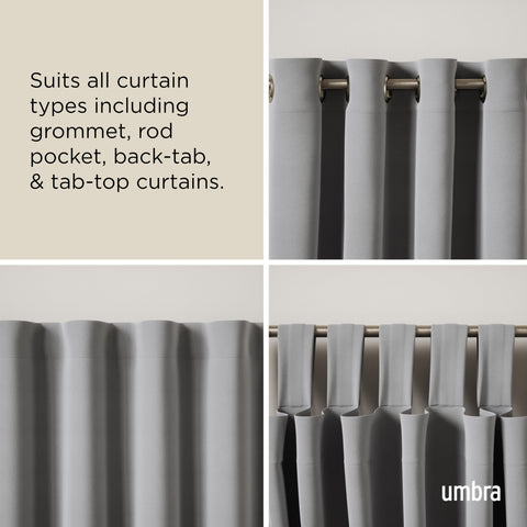 Umbra Twilight sturdy metal construction with nickel finish ensures durable daily use.