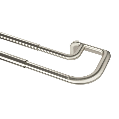 Umbra Twilight wrap-around end brackets securing light-blocking drapes.