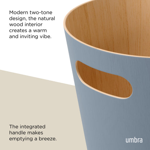 Umbra Woodrow two-gallon capacity ideal for small spaces like home office