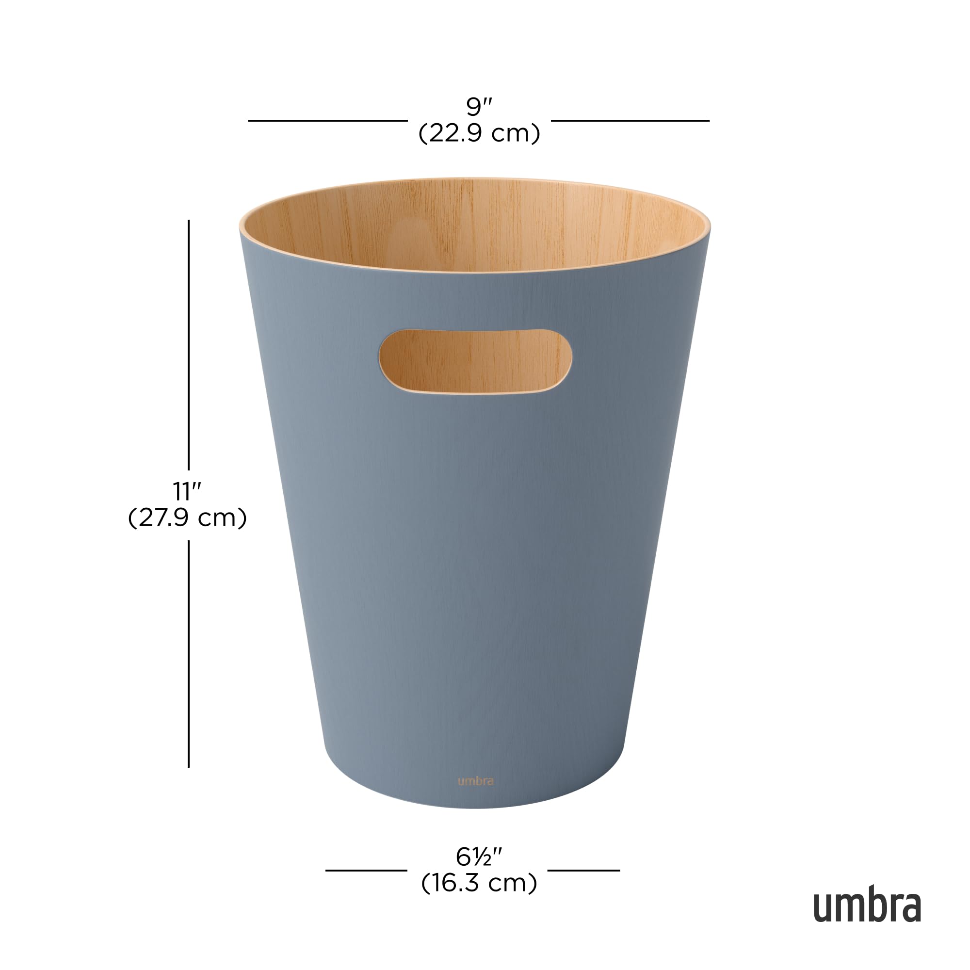 Umbra Woodrow curved shape adds modern style to any room