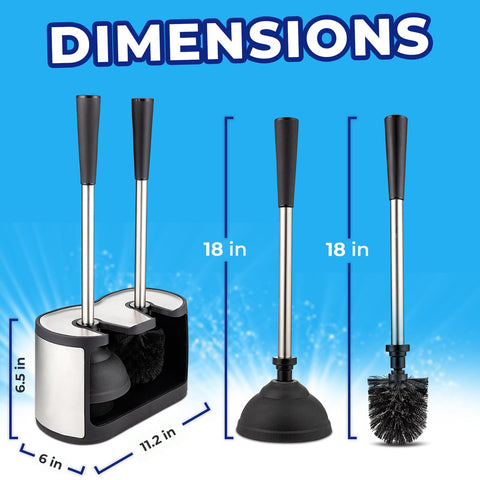 UMIEN long-handle toilet brush provides easy reach for under-rim cleaning