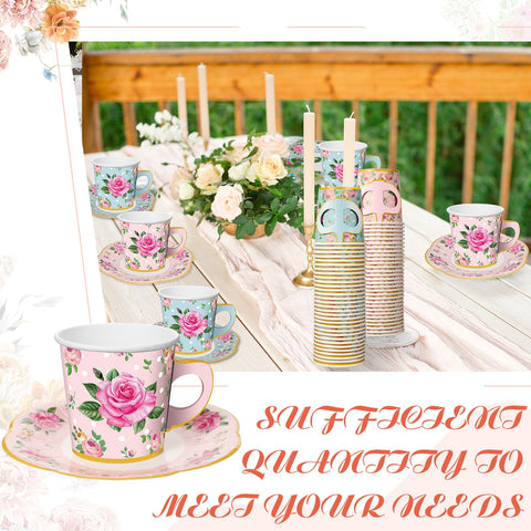 Umigy table setup with cups and plates for seamless celebrations.