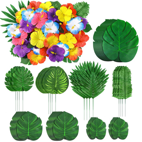 UMIKU monstera leaves large highlight tropical backdrop for weddings