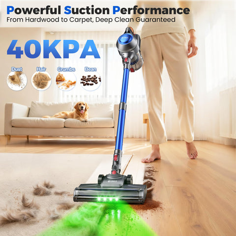 UML0 anti-tangle brushroll handles pet hair efficiently