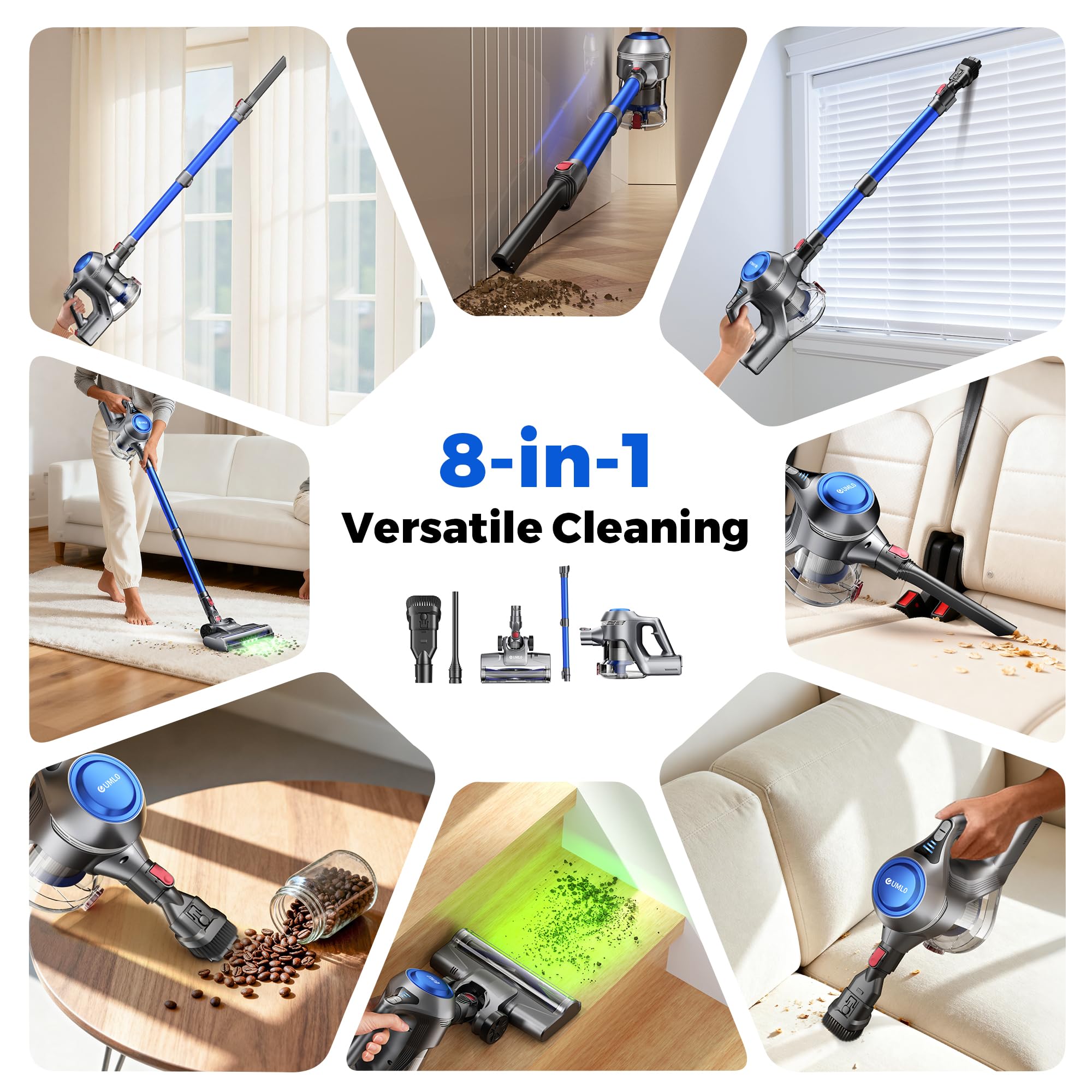 UML0 high mode delivers quick cleaning bursts for tough messes