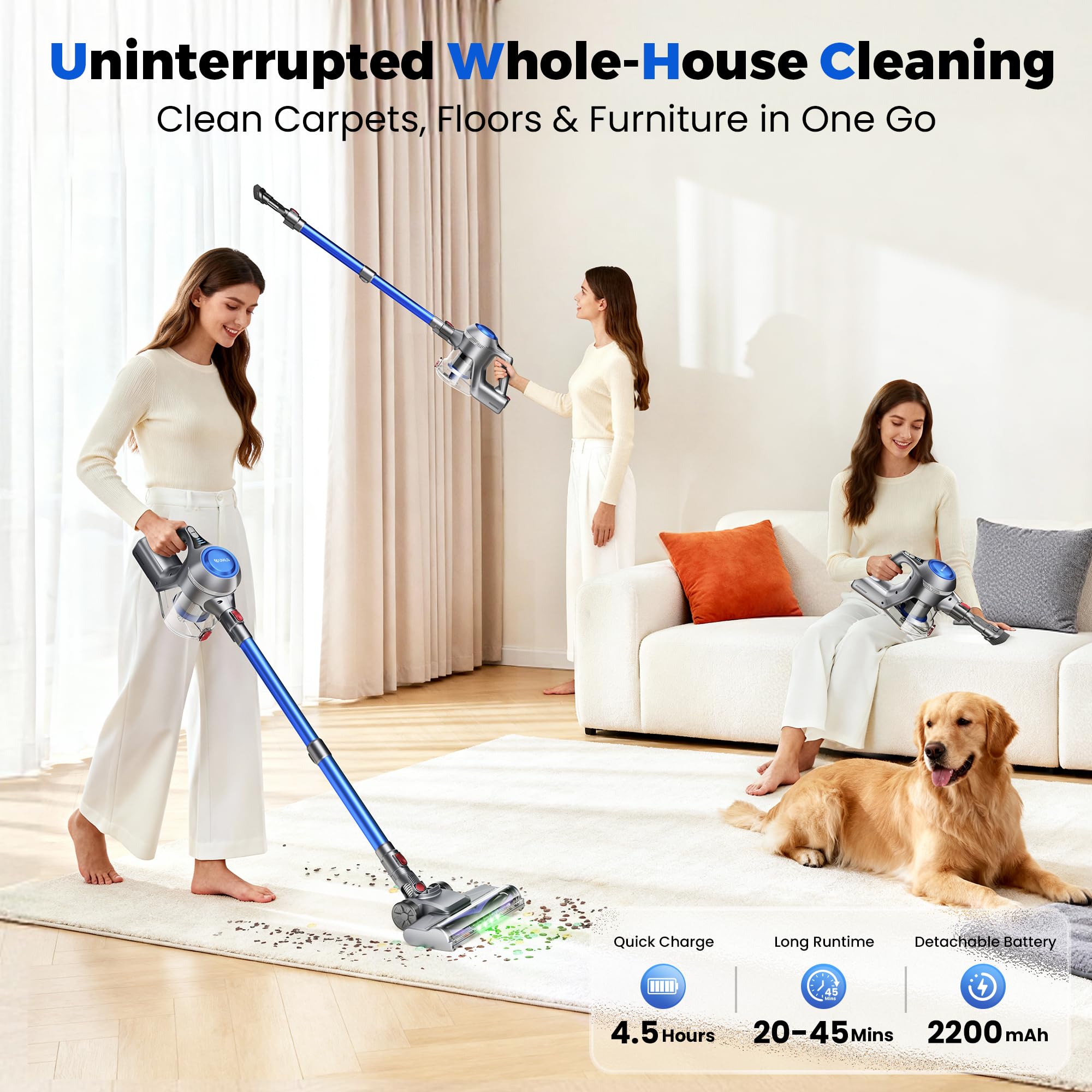 UML0 1.6L dust bin supports larger cleaning sessions