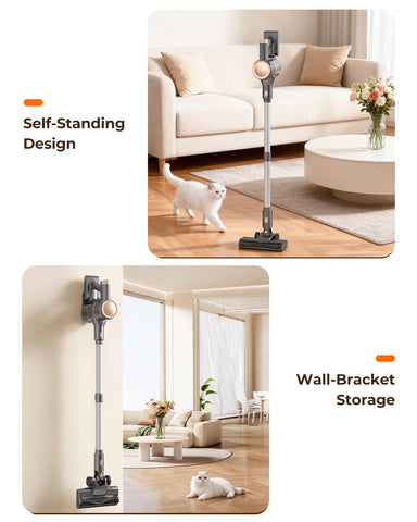 UML0 N8 self-standing design with wall-mount storage keeps space tidy