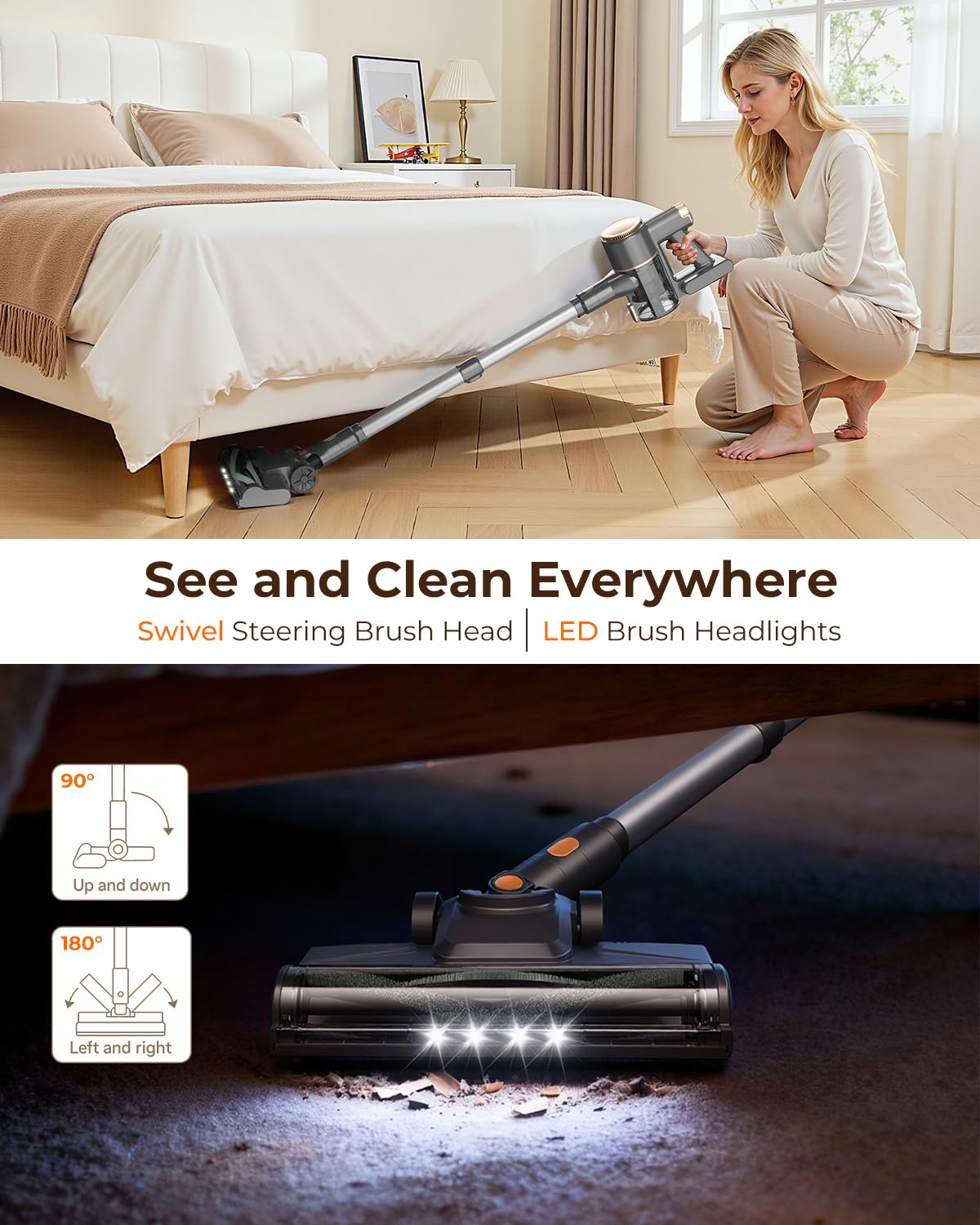 UML0 N8 ultra-lightweight body at 2.9 lbs for easy cleaning