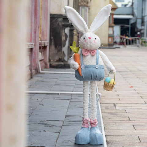 Unanscre bunny with carrot accessory gnome plush inspires playful seasonal scenes.