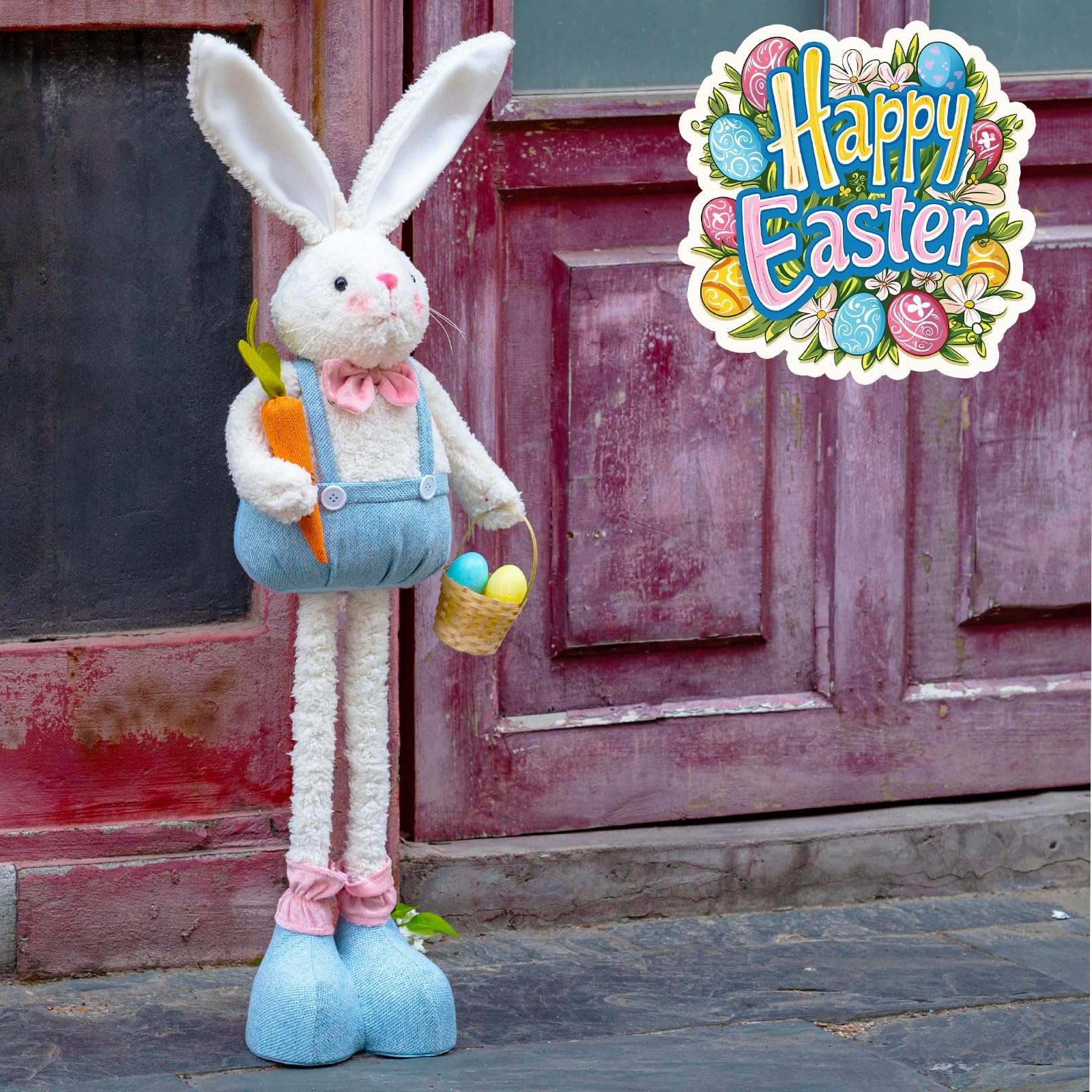 Unanscre handmade soft bunny gnome offers a warm, tactile centerpiece.