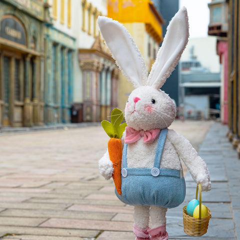 Unanscre large Easter gnome suitable for cozy home or office decor.