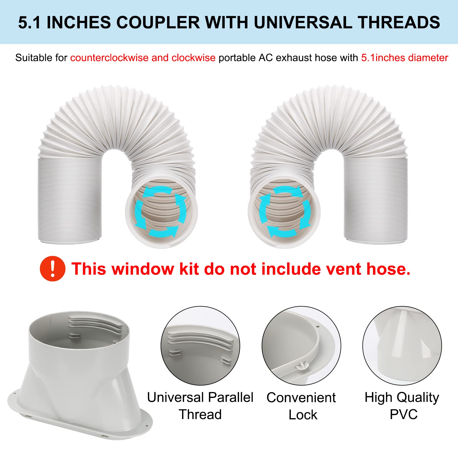 UNAOIWN durable PVC material ensures year-round venting reliability.