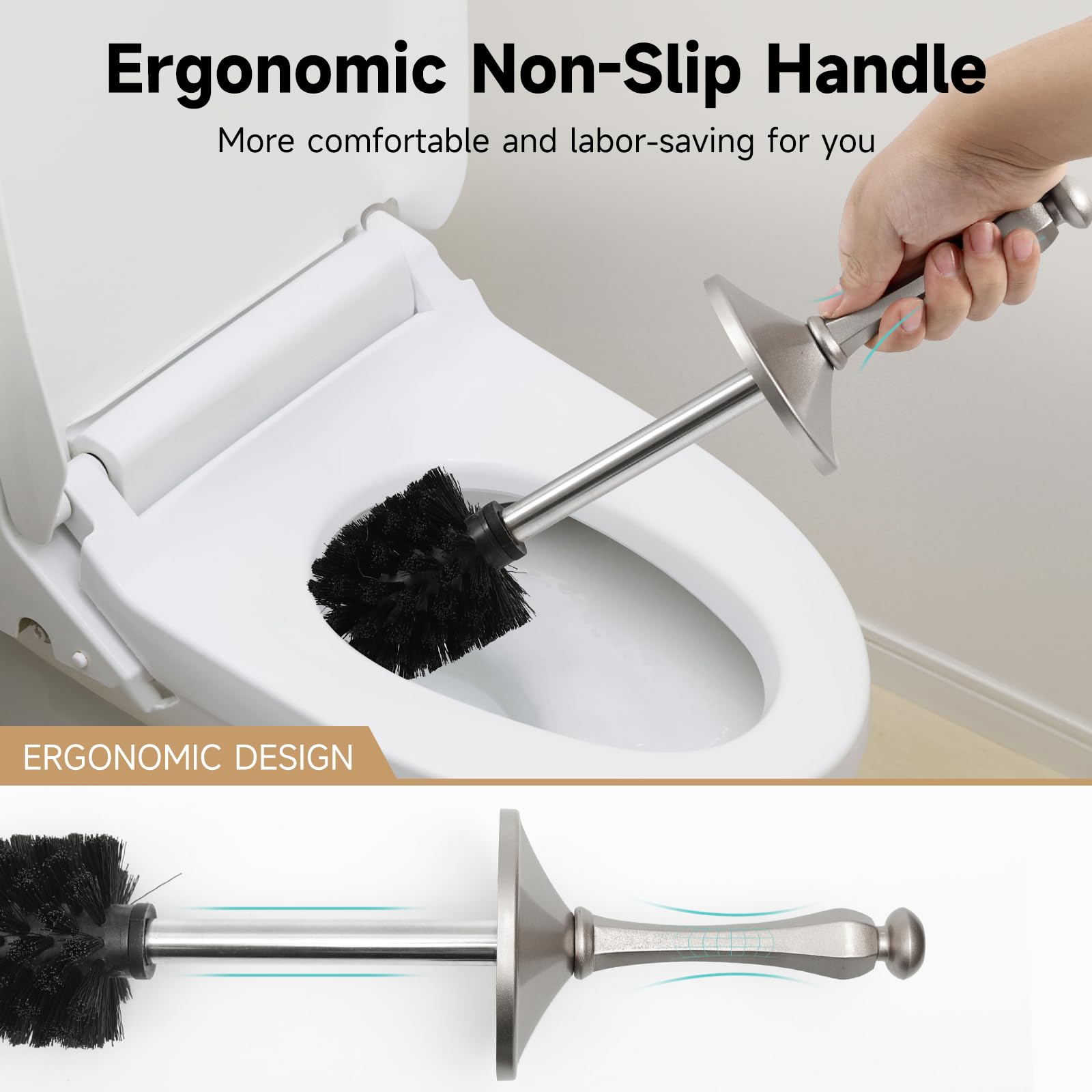 UNCONSIL aluminum alloy handle delivers durable, stable cleaning performance.