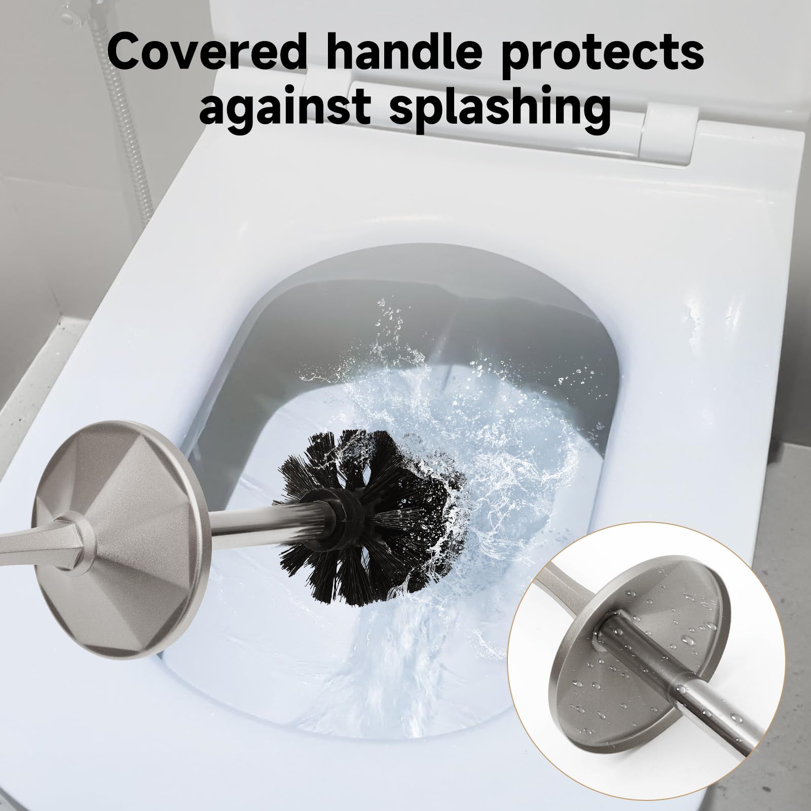 UNCONSIL stain nickel brush bristles tackle hard-to-reach areas effectively.