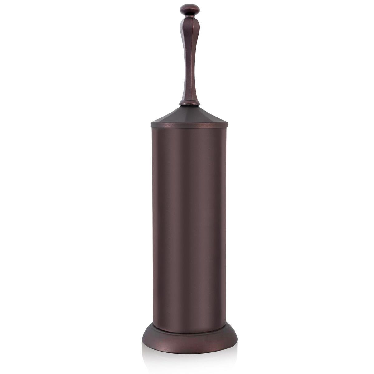 UNCONSIL bronze toilet brush with holder shown in full view highlighting compact modern design.