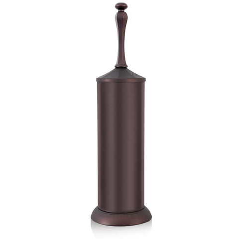 UNCONSIL bronze toilet brush with holder shown in full view highlighting compact modern design.
