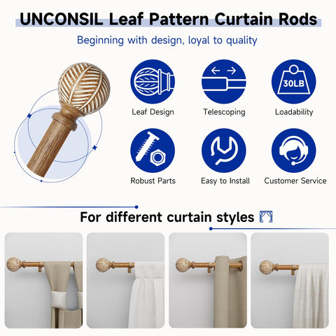UNCONSIL end rod components with complete hardware