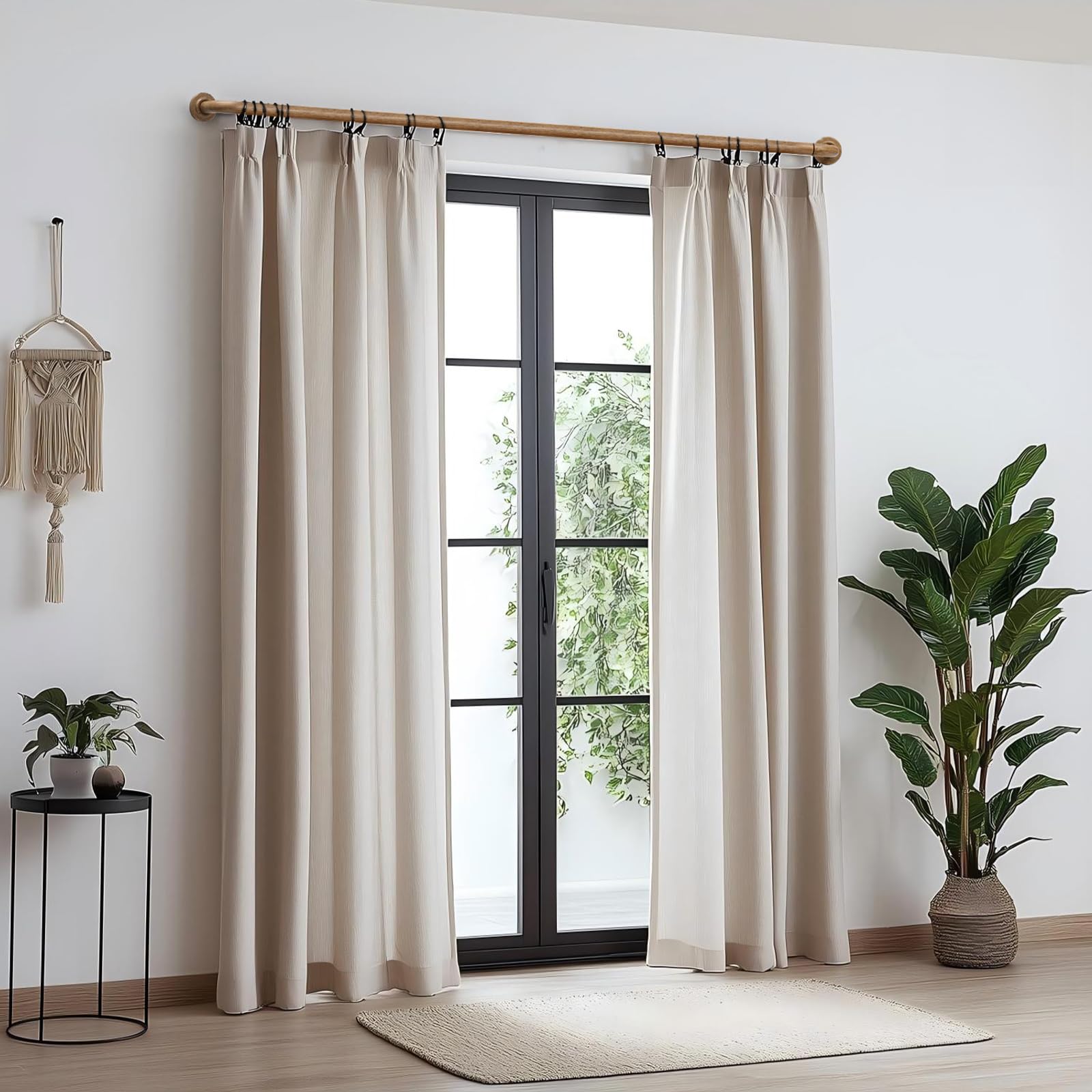 UNCONSIL curtain rod suitable for indoor and covered outdoor use.
