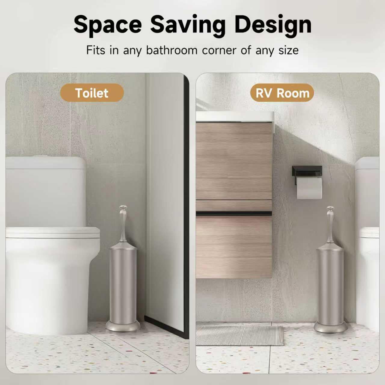 UNCONSIL lid helps minimize splashes during cleaning sessions.