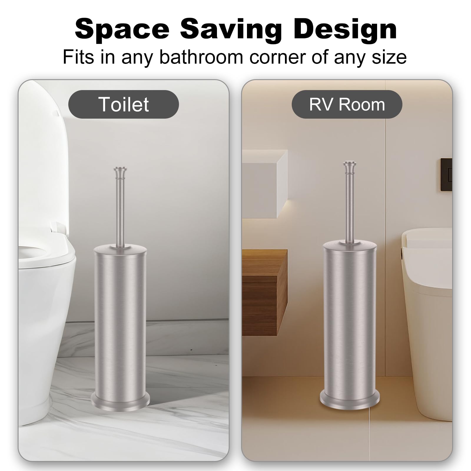 UNCONSIL compact, space-saving design fits tight bathrooms.