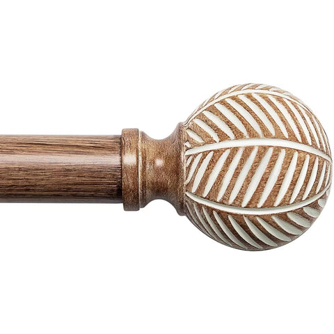 UNCONSIL wood curtain rod outer rod detail for sturdy fit