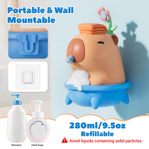 UNEEDE Capybara USB charging port enables cordless placement and easy recharging.