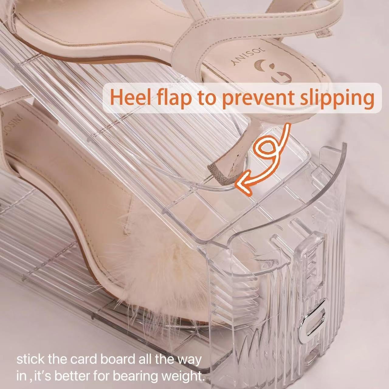 Uni HIMO double-deck organizer maximizes closet space and keeps footwear tidy.