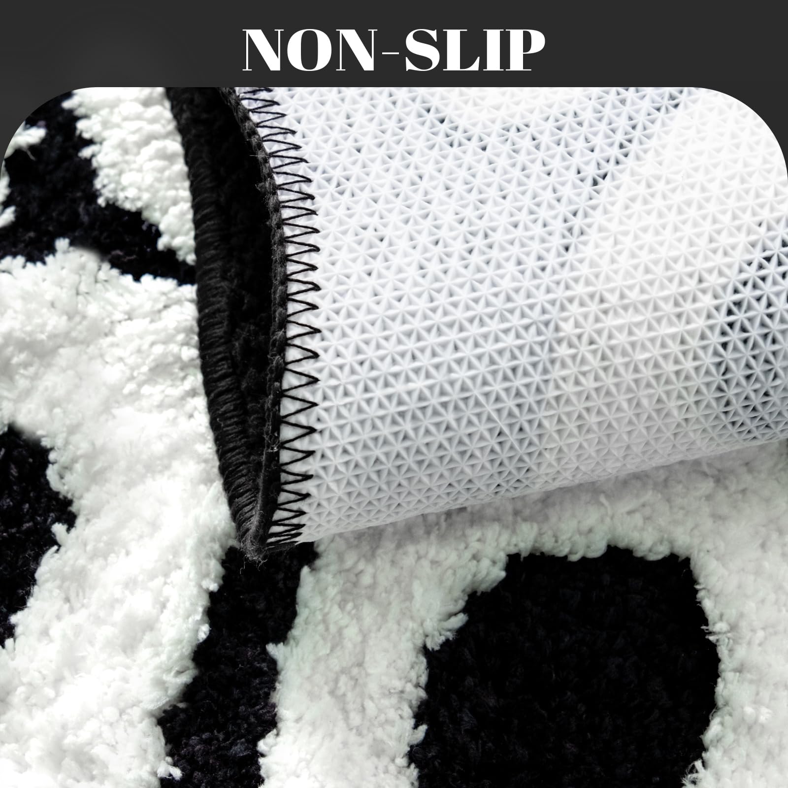 UNIBATH Highly absorbent rug dries feet quickly after showers.