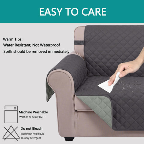 U-NICE HOME easy-install couch cover drapes on quickly for a refreshed look.