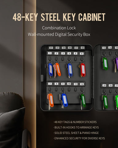Uniclife color-coded key tags in nine colors for labeling.