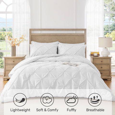 UNIKOME Queen Comforter Set displayed on a neatly made bed for cozy décor
