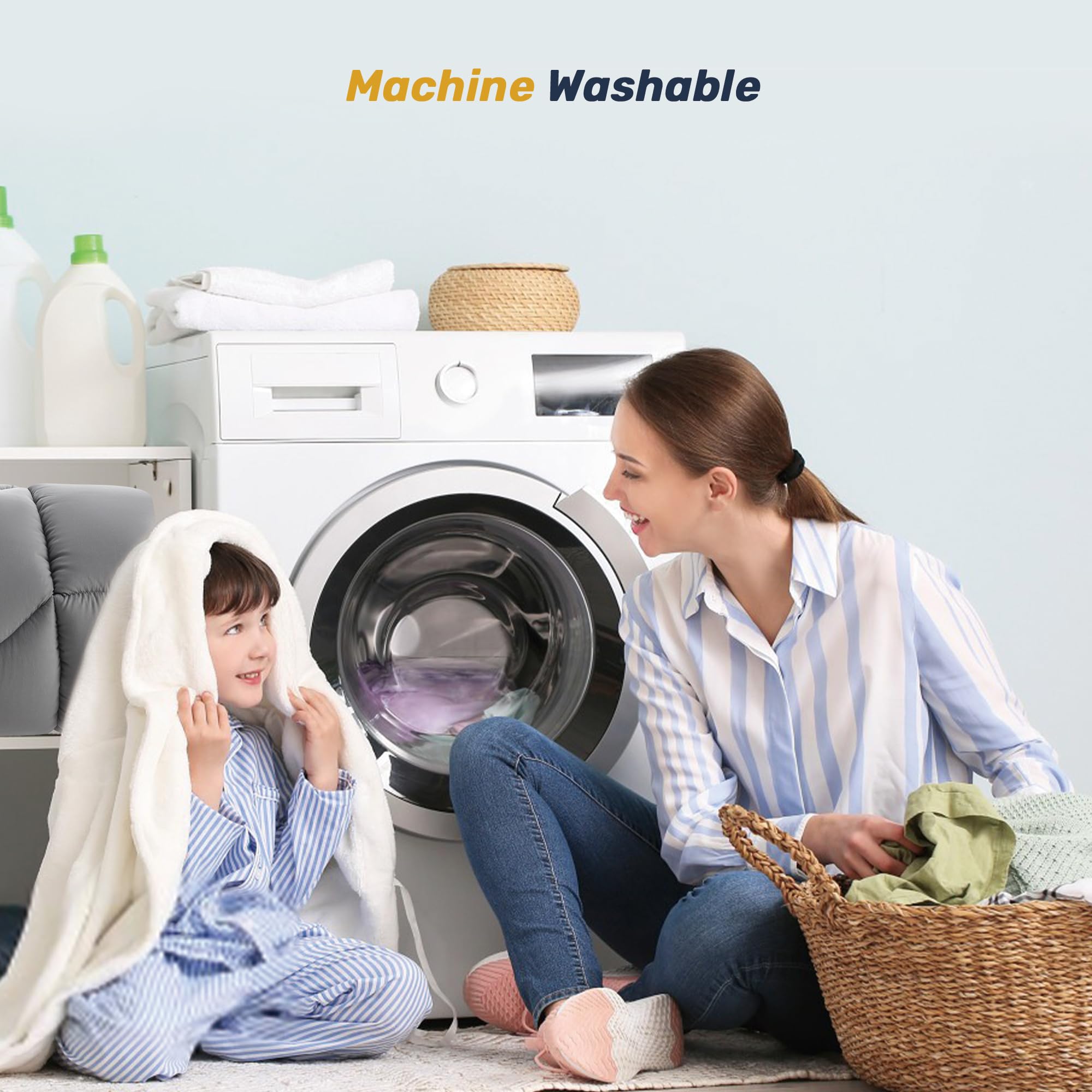 Unikome easy-care protector machine washes and dries quickly.