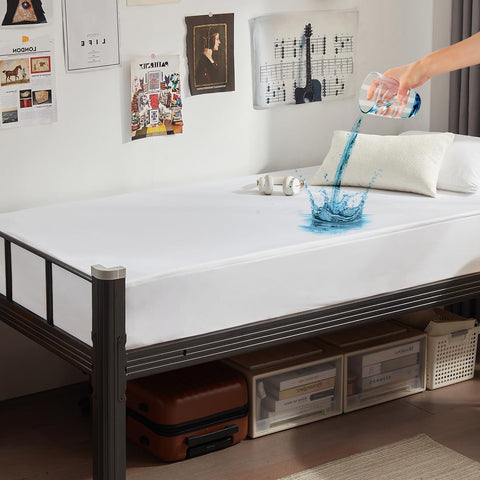 UNILIBRA Twin XL waterproof mattress protector with deep pocket for secure fit.