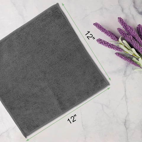 UNIMADE microfiber washcloths offer high absorbency and quick-dry action for busy bathrooms.