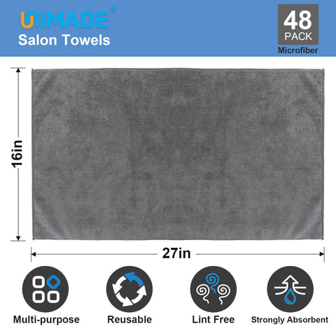 UNIMADE microfiber towels deliver soft touch and superior moisture absorption.